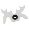 DGZZI Moosehead Bridge Head White Plastic Slip-On Moosehead Bridge Head for Billiard Pool Cue Stick view 1