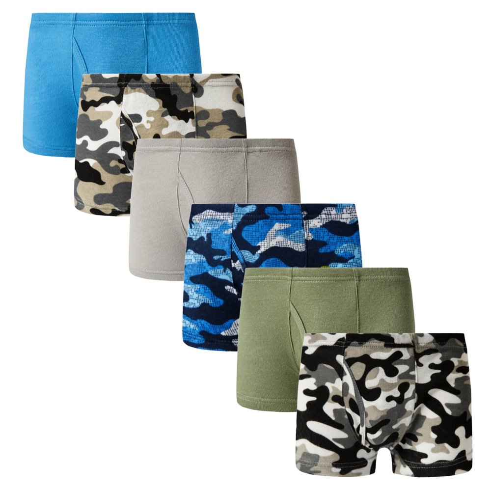 Winging Day Boys' Pure Cotton 6-Pack Boxer Brief Underwear Size 4T