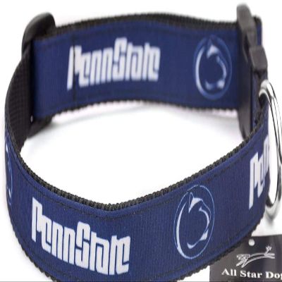 All Star Dogs Collegiate Dog Collar (Medium, Penn State Nittany Lions)