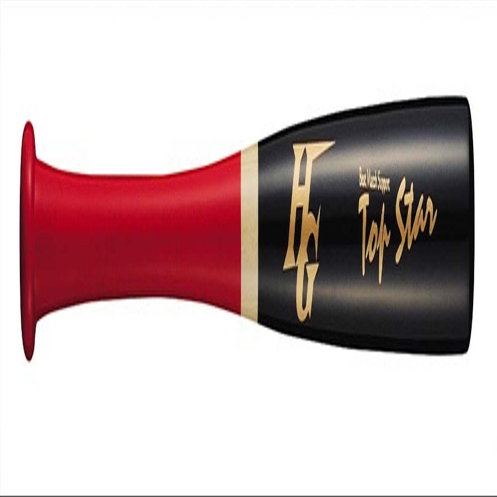 HI-Gold TRB-84H Wooden Training Bat, Red x Black, 33.1 inches (84 cm), for Striking