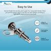 MARINE CITY Marine Grade 316 Stainless Steel Retractable Easy Use Pop-Out Dismountable Smooth Design Fender Cleat for Marine Boat Yacht Ship Side Accessory view 4