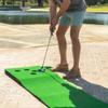 qiuqiu 12-Hole Golf Putting Green Mat,Golf Putting Trainer for Indoor and Outdoor Sports Goods with 6 Golf Balls,1 Putters,Portable Golf Practice Mat-A view 2