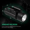 Gmconn 1200 Lumens Rail Mounted Compact Pistol Light LED Strobe Tactical Gun Flashlight with 2 x CR123A Lithium Batteries view 2