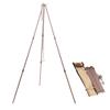 CAMPINGMOON Camping Campfire Tripod with Carrying Bag Portable Lightweight Aluminum 31.5-inch Height Stainless Steel Chain Bronze view 1