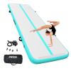 Dwzdd Gymnastics Air Mat 10ft/13ft/16ft/20ft Tumbling Mat Inflatable Gymnastics Tumble Track for Home/Gym/Training/Cheerleading/Water with Electric Pump view 1