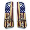 1911 Grips Full Size for Colt Rock Island Springfield Taurus & Clones Don't Tread On Me Grips Nickel Base Color view 1