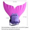 GALLDEALS Mermaid Monofin, Swim Fin for Kids, Girls, Boys, Mermaid Fin for Training Swimming view 2