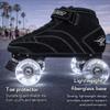 Bont Skates - Prostar Black Suede Professional Roller Skates with Glow Light Up Led Wheels - Indoor and Outdoor -9.5 (Bont 9.5) view 4
