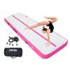 Dwzdd Gymnastics Air Mat 10ft/13ft/16ft/20ft Tumbling Mat Inflatable Gymnastics Tumble Track for Home/Gym/Training/Cheerleading/Water with Electric Pump view 1