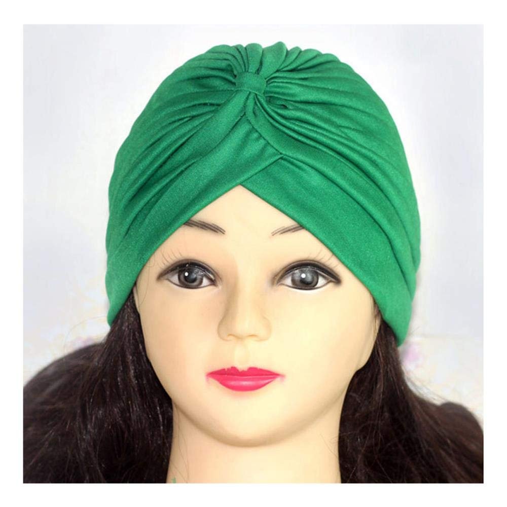 Bandanas Women Stretchy Turban Muslim Hat Headband Warp Female Chemo Hijab Knotted Cap Head Wrap for Women