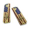 1911 Grips Full Size for Colt Rock Island Springfield Taurus & Clones Don't Tread On Me Grips Gold Plated Base Color view 2