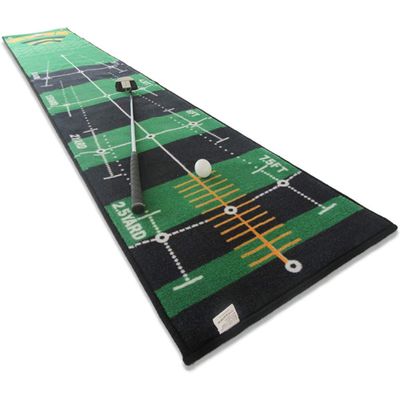 qiuqiu Golf Putting Mats 0.5 X 3 M,Green Golf Putting Mat Trainer Professional Training Mat, Indoor Green Carpet Pad Supplies for Indoors, Courtyard Outdoors