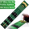 qiuqiu Golf Putting Mats 0.5 X 3 M,Green Golf Putting Mat Trainer Professional Training Mat, Indoor Green Carpet Pad Supplies for Indoors, Courtyard Outdoors view 4