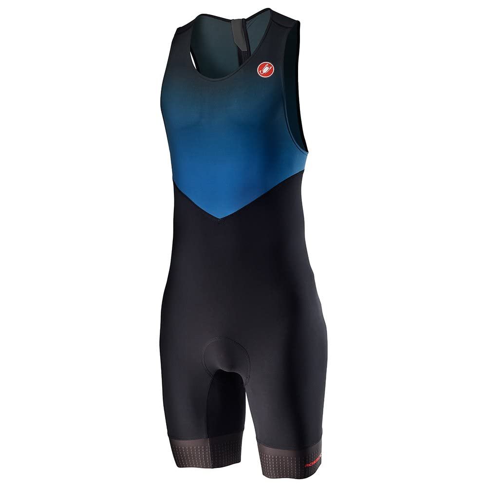 CASTELLI Sd Team Race Suit - Men's Azzurro Italia/Black, Xxl