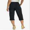 Jessica London Women's Plus Size Soft Ease Capri - 14/16, Black view 2