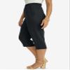 Jessica London Women's Plus Size Soft Ease Capri - 14/16, Black view 3