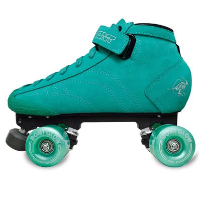 Bont Skates - Prostar Soft Teal Suede Professional Roller Skates with Glow Light Up Led Wheels - Indoor and Outdoor - Roller Skates - Rollerskates (Bont 5)
