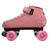 Bont Skates - Prostar Bubblegum Pink Suede Professional Roller Skates with Glow Light Up Led Wheels - Indoor and Outdoor - Roller Skate - Rollerskates (6) view 1