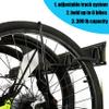 Ultrawall Stainless Steel Bike Storage Rack and 24-Inch Wall Mounted Ski Rack view 2