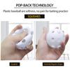 Anteer 12 Pack Plastic Baseball Practice Baseballs for Hitting, Indoor Outdoor Lightweight Balls Baseball Batting Training(White) view 2