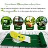 qiuqiu Golf Putting Mats, Golf Putting Mat Indoor,Golf Putting Green, Golf Putting Practice Mat Indoor Anti-Slip for Golf Practice/Golf Game/Golf Gift-Yellow view 3