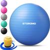 STOROMO Exercise Ball,Yoga Ball(with Exercise Tutorial)Extra Thick Non-Slip,Holds 2500 lbs, Workout Ball for Pregnancy Birthing and Balance Stability (Blue, 65cm/25.6in) view 1