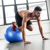 STOROMO Exercise Ball,Yoga Ball(with Exercise Tutorial)Extra Thick Non-Slip,Holds 2500 lbs, Workout Ball for Pregnancy Birthing and Balance Stability (Blue, 65cm/25.6in) view 3
