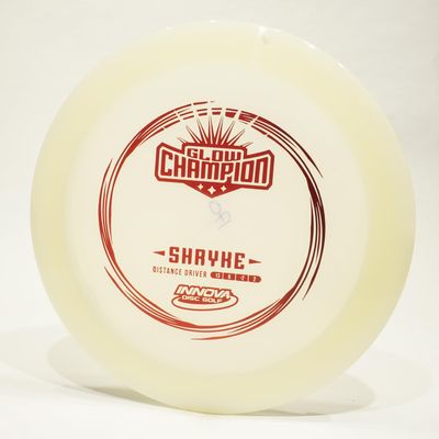 Innova Glow Champion Shryke Disc Golf Distance Driver, Glows in The Dark, Pick Color/Weight [Stamp & Exact Color May Vary] White 173-175 Grams