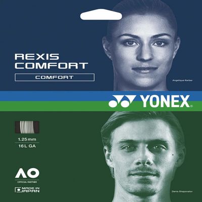 YONEX TGRCF125 Lexus Comfort 125 Tennis String, Cool White, 39.2 ft (12 m)