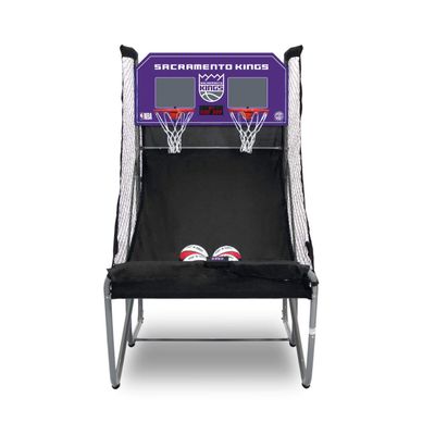 Pop-A-Shot - Home Dual Shot with Sacramento Kings NBA Graphics l Sensor Scoring l 16 Game Modes l 7 Balls l Foldable Storage l for All NBA Fans