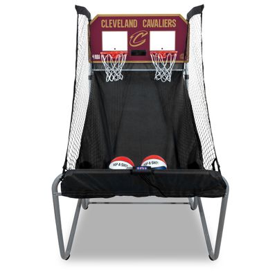 Pop-A-Shot - Home Dual Shot with Cleveland Cavaliers NBA Graphics l Sensor Scoring l 16 Game Modes l 7 Balls l Foldable Storage l for All NBA Fans