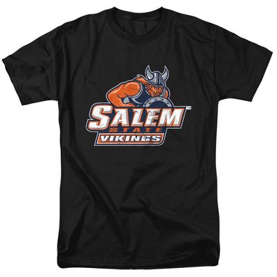 Salem State University Official Distressed Primary Unisex Adult T-Shirt, Black, 5X-Large