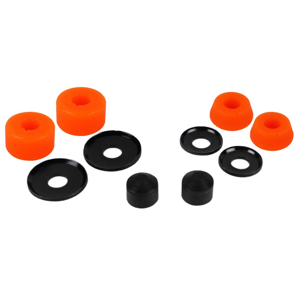 Dime Bag Hardware Skateboard Truck Rebuild Kit Bushings Washers Pivot Cups for 2 Trucks (93A Orange)