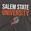 Salem State University Official Stacked Unisex Adult T-Shirt, Charcoal, 5X-Large view 2