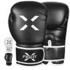 FightX Professional Boxing Gloves Men Women  Pro Training Sparring Gloves, Heavy Bag, MMA Kickboxing Muay Thai Gloves  Hook & Loop with Wrist Support  10 Oz Guantes de Boxeo (6 8 12 14 16 Oz) (B/W) view 1