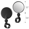 2 Pieces Bike Mirror Cycling Rear Mirror Adjustable 360 Degree Rotatable Handlebar Rearview Bicycle Mirrors Shockproof Wide Angle Acrylic Convex Safety Mirror for Most Mountain Road Bike view 2