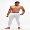 DEVOPS Men's Thermal Underwear Pants, Athletic Leggings Base Layer Bottoms with Fly (X-Large, Black/White) view 2