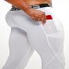 DEVOPS Men's Thermal Underwear Pants, Athletic Leggings Base Layer Bottoms with Fly (X-Large, Black/White) view 4