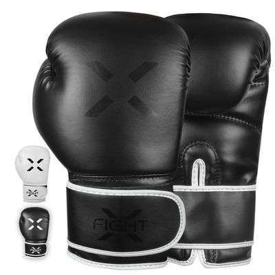 FightX Professional Boxing Gloves Men Women Pro Training Sparring Gloves, Heavy Bag, MMA Kickboxing Muay Thai Gloves Hook & Loop with Wrist Support 12 Oz Guantes de Boxeo (6 8 10 14 16 Oz)(FB)