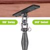 Dolibest Heavy Bag Hanger, Wall Ceiling Mount Hook 360 Rotation Wood Beam Holder Body Weight Strength Training Systems, Wood Beam Holder with Spring and 1 Carabiner, 4Wood Screws for Wooden Sets view 4