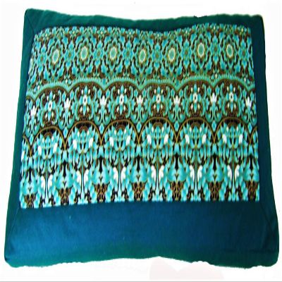Boon Decor Meditation Bench Cushion for Kneeling Seiza (One of a Kind Indochine Teal)