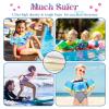 HeySplash Swim Vest for Kids, Toddler Pool Floaties Fit 22-44 Lbs, Children Swimming Vest with Adjustable Strap, Swim Jacket Water Wings Arm, Puddle Sea Beach Boat Jumper Boy Girl Age 1-6, Blue Shark view 3