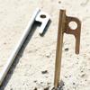 Wakauto 4pcs Stainless Steel Tent Pegs for Camping Hiking Outdoor Activities Lightweight Ground Anchors for Secure Tent Setup and Stability view 4