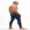 DEVOPS Men's Thermal Underwear Pants, Athletic Leggings Base Layer Bottoms with Fly (X-Large, Black/Navy) view 3