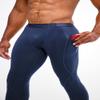 DEVOPS Men's Thermal Underwear Pants, Athletic Leggings Base Layer Bottoms with Fly (X-Large, Black/Navy) view 4