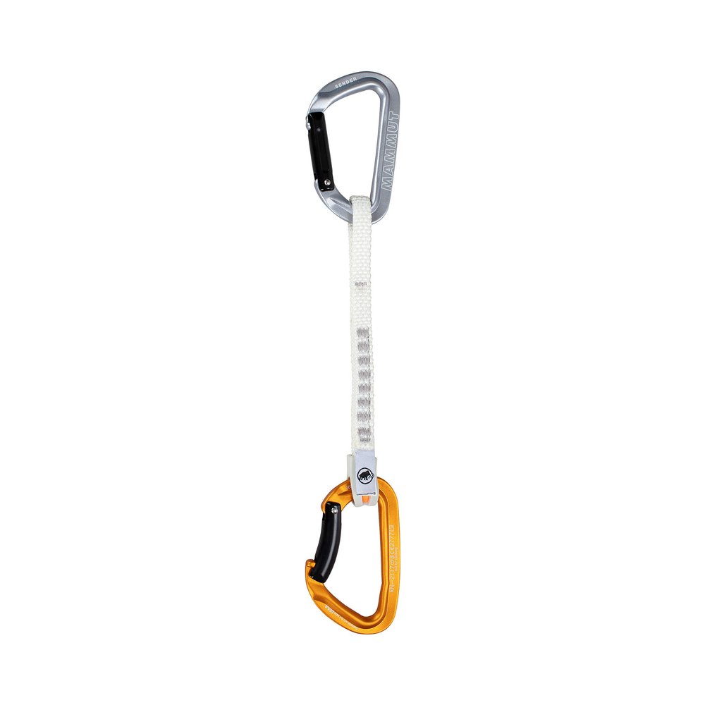 Mammut Sender Keylock Quickdraw - Light Grey/Gold 17cm