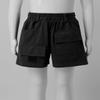 FEESHOW Kids Boys Girls Cotton Pull On Cargo Shorts with Pockets Athletic Sports Casual Dolphin Shorts Activewear Black 6-7 view 3