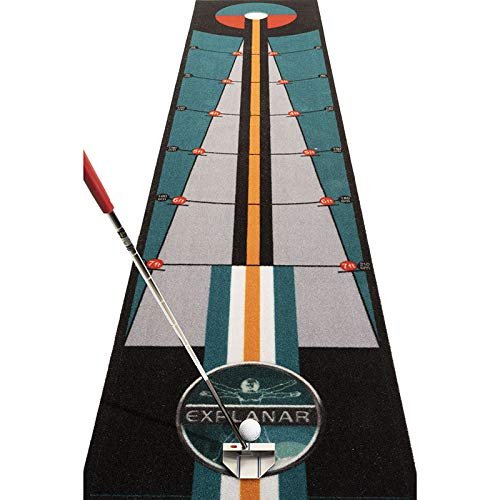 TSG Explanar Golf Putting Mat - 3 Meter (10 Feet) - Indoor Golf Putting Trainer Helping Golfers Improve Putting Visualization, Accuracy and Alignment