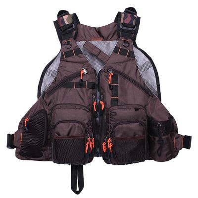 Kylebooker Fly Fishing Vest Pack Adjustable for Men and Women (Brown)