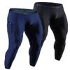 DEVOPS Men's Thermal Underwear Pants, Athletic Leggings Base Layer Bottoms with Fly (2X-Large, Black/Navy) view 1